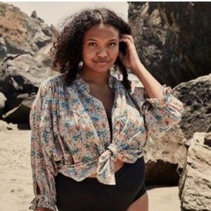 Doen rose blouse ladybird floral xxl